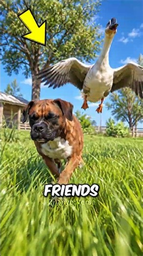 This Goose Became A Blind Dog’s Guide