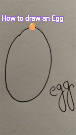 How to draw an Egg 🥚#art #drawinglessons #drawing