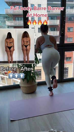 My weekly barre routine to sculpt the whole body! #barrefitness #homeworkouts #fatlossworkout #fittok