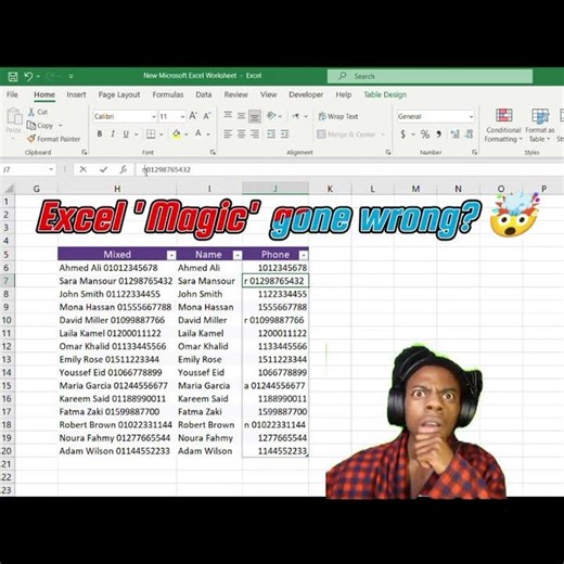 Excel Flash Fill: Fix Errors & Keep the '0' in Seconds #CTRL+E .MAGIC EXCEL/