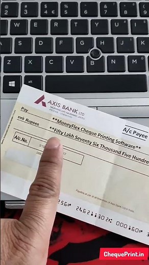 How to Print Cheque on Printer 🖨️ By MoneyFlex Cheque Printing Software