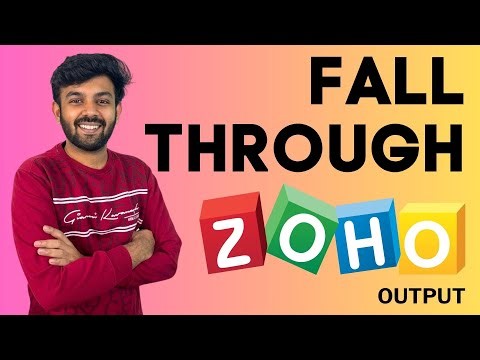 Fall Through & Recursion based Questions | ZOHO Round-1 Output Question | Ep-21 | Tamil | code io
