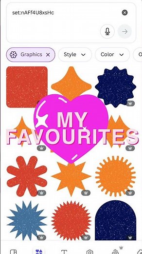 Check out these wonderful retro shapes in Canva #canva #retroshapes #canvassador