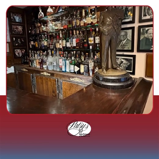Our bar is more than just a place for drinks; it's a piece of history. Stop by and raise a glass to the legends who have dined here. #PatsysItalianRestaurant #Patsysitalianrestaurantbar #ItalianCocktails #NYCBar | Patsy's Italian Restaurant