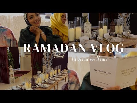 Ramadan Vlog: Hosting Book Club Iftar & Cozy Moments.