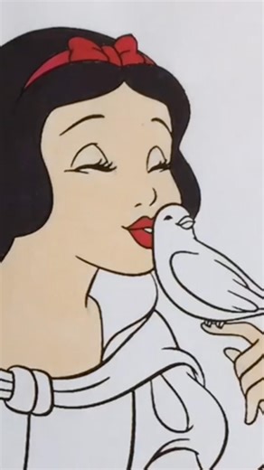 Coloring Disney Princess Snow White Bird Friends #coloring #disney #snowwhite #disneyprincess