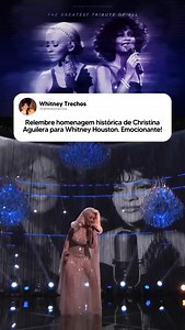 Christina Aguilera prestou uma emocionante homenagem a Whitney Houston no programa The Voice (2016), apresentando um dueto virtual com um holograma da diva. A performance trouxe clássicos como I Have Nothing e I’m Every Woman, emocionando muitos fãs. No entanto, a repercussão foi mista. Apesar da intenção de celebrar o legado de Whitney, o holograma foi criticado por parecer artificial e não capturar a essência da cantora. O projeto acabou sendo cancelado antes de ir ao ar oficialmente, mas o mo