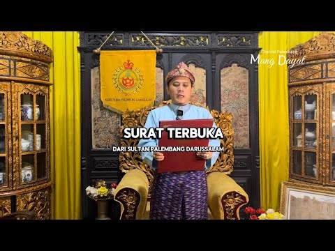 An open letter from the Sultan of Palembang to President Prabowo regarding the rescue of the Kuto...