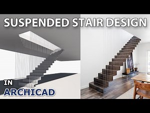 Suspended Stair Design in Archicad Tutorial