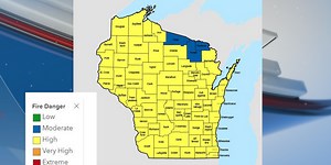 Wisconsin DNR warns of high fire danger in 69 counties amid dry winter