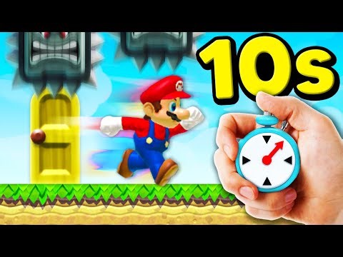 Man hat nur 10 SEKUNDEN in diesem TROLL-LEVEL! (Mario Maker 2)