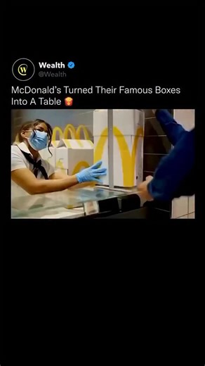 World • Facts on Instagram: "McDonald’s just redesigned fast food, and it’s smarter than it looks. 🍟 In Italy, McDonald’s unveiled the TableBag, a new packaging concept that unfolds into a small table for two. It’s built for urban convenience, allowing customers to eat anywhere without needing a traditional table. The design combines portability, sustainability, and functionality, a glimpse into how even the simplest products are being reimagined through innovation and user experience. Credit g