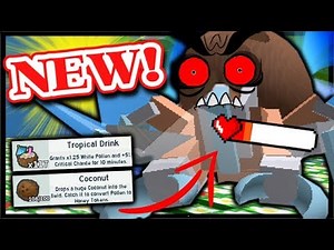 *UPDATE* How To Beat COCONUT CRAB & HUGE Coconut & Tropical Drink Drops | Roblox Bee Swarm Simulator