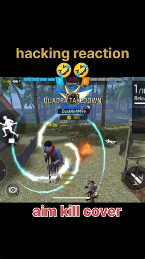 funny reaction 🤣|| free fire hack gameplay ||#viral #freefireshorts