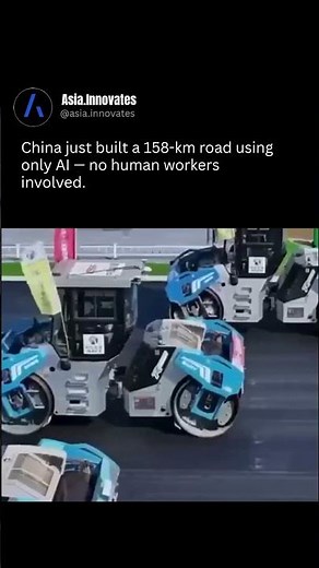 China Built a 158 KM Road Using Only AI — No Humans Needed!