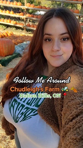 I had such a wonderful experience at Chudleigh's Farm in Halton Hills, Milton ON 🍂📍 The animals were adorable and super friendly. I still cannot believe I pet a goat and a donkey today. The pumpkins were beautiful and picturesque. It was my first time apple-picking at an apple orchard and it was so breathtakingly beautiful. I could not get over the stunning changing autumn leaves too... it was a sight to see. At the end I had to go all out and get almost everything from their gift shop! Jams, 