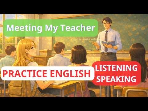 Learn English with a Simple Story: Meeting My Teacher (A1-A2 Practice)