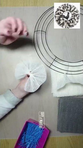 Dollar Tree Shelf Liner Wreath Tutorial