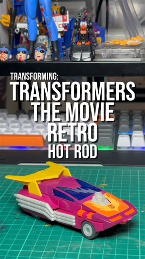 One in the pink! 😏 | Transforming: #transformers The Movie Retro Hot Rod