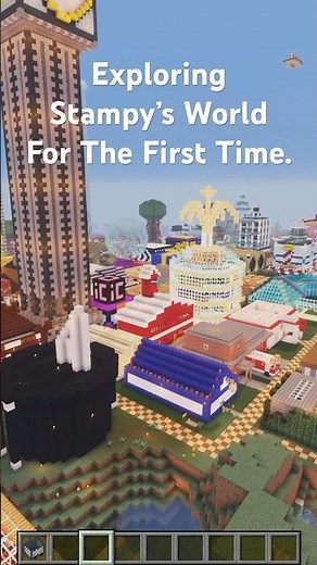 I Explored Stampy’s Lovely World in Minecraft… #minecraft #shorts #mcyt #stampy #gaming