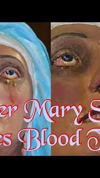 Mother Mary statue cries tears of Blood