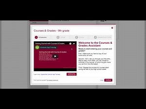 Courses and Grades Section of the Common Application