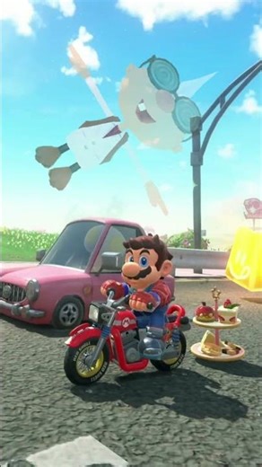 Yoshi's Ghost Delivery 🛵💨 | #MarioKartWorld #shorts #MarioKart #Yoshi #Ghost