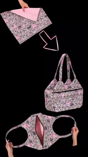 Simple, Chic & Practical: Make a Large Everyday Tote Bag at Home Anyone Will Love #totesewing #handmadebag #sewingtutorial #foryou #fyp