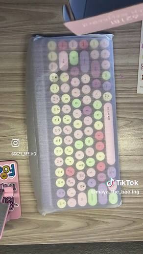 Unboxing Ubotie Keyboard 😍 #ubotiekeyboard #unboxing #cutekeyboard #cuteaccessories #kawaii