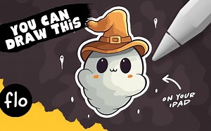 【Procreate】新手级教程 You Can Draw This in PROCREATE 手把手一步步教你绘制可爱小幽灵插画