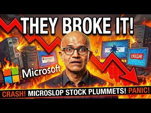 Microsoft Windows 11 CRASHES Explorer as Microsoft Stock CRASHES and BURNS! | Clownfish TV