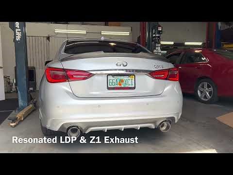 Q50 Red Sport Z1 Touring Exhaust