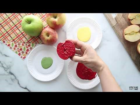 Quick Apple Stamping Art Project To Do With Kids