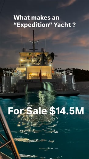 Cameron Alexander Kirkconnell on Instagram: "The name gets thrown around too much. “Expedition” Yacht. ChatGPT in 60 words or less - “An expedition yacht is a long-range, self-sufficient yacht built to operate safely in remote areas and tougher conditions. It emphasizes seaworthiness, robust construction, redundancy in critical systems, high fuel/provision capacity, and practical deck gear for tenders and supplies—so it can cruise far from support, anchor off-grid, and keep going when conditions