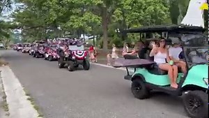 LOOK! It is the annual Shadowmoss 4th of July golf cart parade! | WCIV | ABC News 4