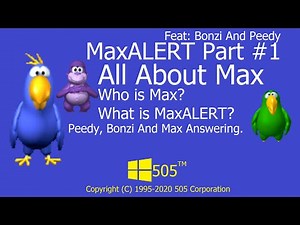 MaxAlert Part 1 | Who is Max? - What is MaxALERT? - Peedy, Bonzi and Max Answering this Question.
