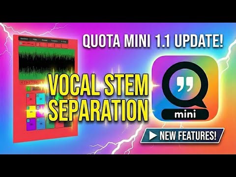 Isolate Vocals INSTANTLY: Quota Mini 1.1 + Stem Separation & New Q-Chop Modes!