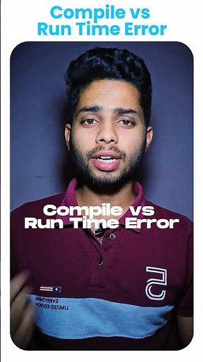 Compile Time Error vs Run Time Error#CompileTimeError #RunTimeError #ErrorExplained