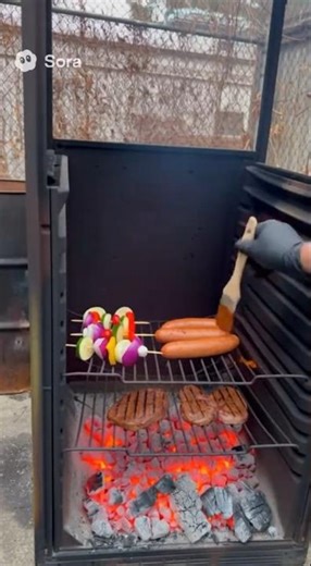 Fridge Explodes… Becomes a BBQ! 🔥😂 #sora2 #funny #ia