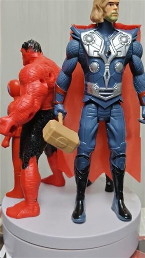 Hulk vs Spider-Man toy collection unboxing Thor let there be Thor toys Marvel legends ASMR