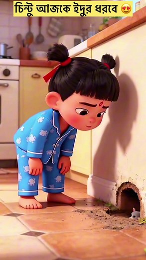 চিন্টু আজকে ইদুর ধরবে 😍#cartoon #kidsfun #Comedy #kartoons #kids