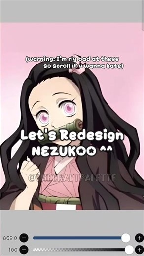 Nezuko redesign!!✨👹✌️ (I'm rly bad at these so kindly don't judge-🥹)