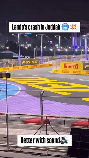 This is Jeddah, 250km/h a erage speed, close walls, a small mistake can cost you a lot😏I really feel for Lando, but better to do it in Q3 than in Q1☝🏼Can he make it back to the podium today?💭 video credit: @lookslikeitsbanik-Instagram #F1 #Formula1 #Lando orris #Crash #SaudiArabianGP #Jeddah | Formula Professor