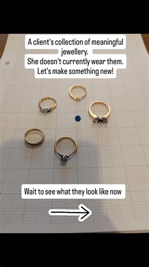A favourite remodelling project from last year. A collection of the clients rings were dismantled and melted into a new piece. The stones were cleaned and checked and reset into this modern cocktail ring! What do you think? 💎 #remodel #oldtonew #remodeloldjewellery #parkroadjewellery #bespokejewellery | Park Road Jewellery
