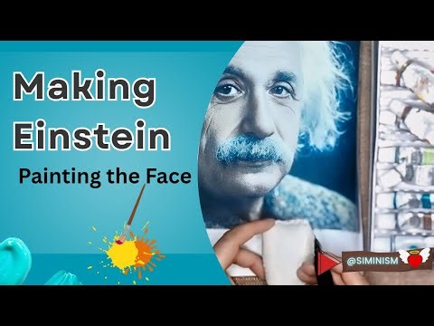 "Turning Fabric Into Einstein’s Face 😲 | Hand-Painting the Expression"