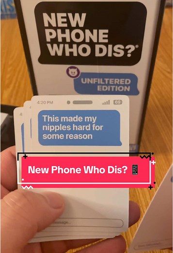 The unfiltered Game about Texting 😈. New phone who dis? Is back with an unfiltered chaotic version. See what wild text you and your friends would reply! You can find this game on amazon(also in bio) This game was created by @Relatable #gamenight #boardgames #cardgames #gamenight This video is Sponsored 🥳📱