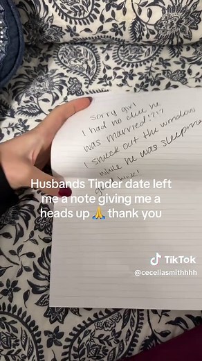Husband's Tinder Date Leaves Note: A Surprising Reveal