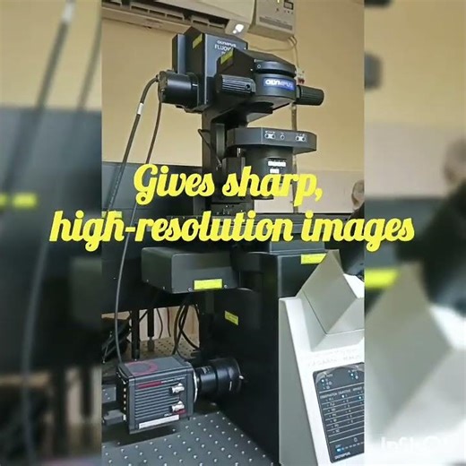 Inside a confocal microscope 🔬✨This technique uses laser light to capture sharp images