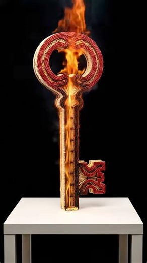 Matches Statue #matchstick #fireart #oddlysatisfyingvideo #satisfyingvideo