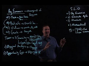 Intro. to Agribusiness/Economics ABS 01 01 (30min.) Terms, Graphing and Factors of a Market